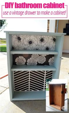 an old dresser turned into a diy bathroom cabinet