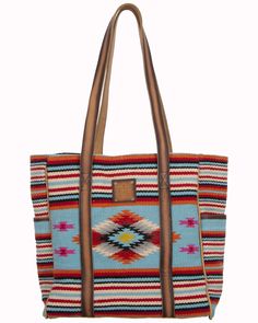 Western Bags, Serape Pattern, Western Bag, Western Handbags, Boot Barn, Western Chic, Antique Hardware, Everyday Tote, Open Top