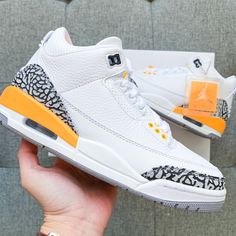 Nike Air Jordan Retro 3 White Shoes ( Limited Edition) Unisex Women's 5.5 (Last) = 4y Women's 6 (Last) = 4.5y Women's 6.5 (Last) = 5y Check Out With Youth’s Size Brand New, Unworn It Comes With Original Box 100% Authentic Classic, Retro, Hypebeast Style Ship In 24 Hrs Final Sale #Aj3 #Laserorange Air Jordan Retro 3, Jordan Retro 11 Low, Jordan Retro 3, Hypebeast Style, Jordans Girls, Retro 3, Jordan Shoes Retro, Nike Shoes Jordans, Shoes Retro