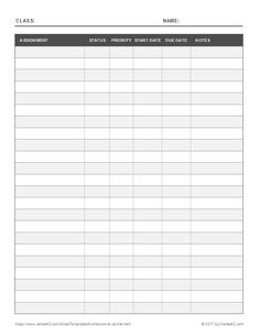 #organisation, #homework_tracker_printable_free, #homework_to_do_list, #sped_organization, #homework_list, #homework_template, #homework_checklist, #study_templates, #college_homework Homework Tracker Printable Free, Homework To Do List, Sped Organization, Homework List, Homeschool Student Planner, Study Templates, Student Council Campaign