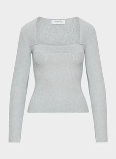 GRID LONGSLEEVE | Aritzia Aritzia Winter, Fully Fashioned, Vibe Clothes, Material Girls, Water Supply, Fitted Sweater, Soft Yarn, New Wardrobe, Beautiful Fashion