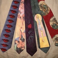 Tie Collection, Cool Ties, Neck Ties, Fashion Aesthetic, Mad Hatter, Design Inspo, Diy Fashion, Vintage Stil, Diy Clothes