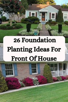 Looking for landscaping inspiration? Check out these 26 foundation planting ideas for the front of your house. From colorful flowers to evergreen shrubs, find the perfect plants to enhance your home's curb appeal. Front Yard Landscaping Old House, Shaded Front Yard Landscaping Ideas, Landscape With Hostas, Front Yard Shrubs Curb Appeal, Front Curb Appeal Landscaping, Front House Landscaping Ideas Entrance, Landscape Ideas For Front Of House, Front Garden Planting Ideas, Foundation Landscaping Ideas