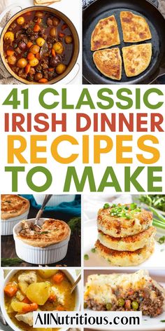 Irish Comfort Food, Irish Dinner Ideas, Irish Meals Traditional, English Dinner Recipes, Irish Treats, Irish Dinner Recipes, Irish Food Recipes, Traditional Irish Breakfast, Brunch Treats