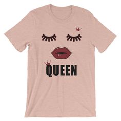 Queen Shirt Lip Shirt women Queen T-shirt Red Lips Shirt | Etsy