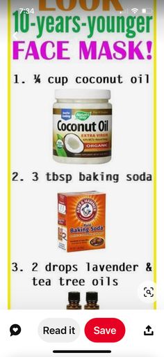 Coconut Oil And Baking Soda, Health Coconut Oil, Skin Cream Anti Aging, Cleansing Skin, Coconut Oil Uses, Baking Soda Shampoo, Anti Aging Ingredients, Skin Cleanse, Large Pores