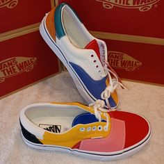 100% Authentic Vans New With Tags (No Box) Men's 7/Women's 8.5 Uk 6 Eu 39 Fast Shipping With Tracking, Usually Same Day Check Out My Other Vans Footwear And Product Listings And Thanks For Looking! 4bfbg Retro Color Block Sneakers For Spring, Retro Spring Color Block Sneakers, Vans Multicolor Color Block Sneakers, Vans Sporty Color Block Sneakers, Colorful Vans Sneakers With Round Toe, Colorful Low-top Vans Sneakers, Vans Multicolor Sneakers With Rubber Sole, Authentic Vans, Vans Blue