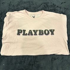 Playboy T-Shirt Colorful Design With Logo On Front And Back Brand New Condition Colorful Design, Pink Black, Color Design, Black Pink, Tee Shirts, Mens Shirts, Man Shop, Brand New, ? Logo