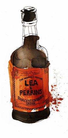 Packagings on Behance Georgina Luck, Heart Drawing, Illustration Food, Pen And Watercolor, Illustration Sketches, Mail Art, Worcestershire Sauce, Everyday Objects, Food Illustrations