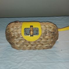 Charming Little Basket Weave Bag With Yellow Color Strap And Closing...New With Tags. 9" Long And 6" High And 5" Width...Has 1 Inside Pocket.. Toggle To Close... Bundle And Save 15% Off 3 Purchased Items Charming Charlie, Woven Bag, Yellow Color, Inside Pocket, Basket Weaving, Mini Bag, Bag Lady, Weaving, Yellow