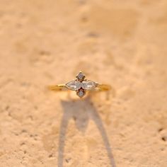 Meet Iris, a unique 18k Gold-Filled Vintage Flower Cubic Zirconia Ring. It's the kind of piece that you draw attention to just because it is so delicate, dainty. A perfect ring to stack with others or wear by itself. Iris Flower, Satin Bags, Iris Flowers, Cubic Zirconia Rings, Flower Ring, Perfect Ring, Just Because, Vintage Flowers, Gold Filled