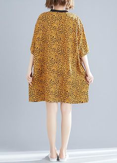 DIY yellow Leopard Cotton blended Drops Design Outfits o neck Batwing Sleeve daily Summer Dresses

This dress is made of cotton or linen fabric, soft and breathy. 

Flattering cut. Makes you look slimmer and matches easlily.
 
Materials used: cotton blended

Measurement:One size fits all for this item. Please make sure your size doesn't exceed this size: 4XL/BUST-125cm   
   
bust 134cm / 52.26"
length 94cm / 36.66"
Shoulder 58cm / 22.62"
Sleeve length 24cm / 9.36"



We ship worldwide.

Trackin Yellow Shift Casual Dress, Yellow Shift Dress Casual, Casual Yellow Shift Dress, Casual Non-stretch Crew Neck Dress, Yellow Crew Neck Dress For Spring, Yellow Crew Neck Spring Dress, Spring Yellow Dress With Crew Neck, Summer Dresses Diy, Girls Long Dresses