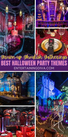 Grown-up Ghoulish Gatherings: Best Halloween Party Themes | Party Ideas Et Themed Party, Villains Halloween Party, Harry Potter Party Theme, Halloween Party Themes For Adults, Party Themes For Adults, Best Halloween Party, Halloween Party Planning, Game Of Thrones Party