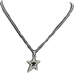 Y2k Star, Star Pendant Necklace, Star Pattern, Star Pendant, Star Patterns, In Design, Link Chain, Silver Necklaces, Zinc Alloy