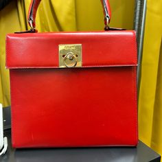 Beautiful Vintage Celine Bought In Paris. Downsizing My Collection. Minor Marks But In Great Condition. Comes With Original Dust Bag. Vintage Celine, Bags Vintage, Celine Bags, Handle Bag, My Collection, Red Color, Dust Bag, Bag Lady, Shoulder Bag