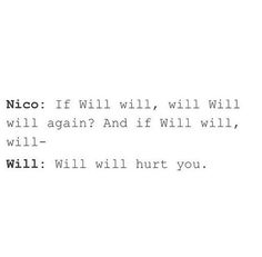 an old typewriter with the words nico if will i will, will you?