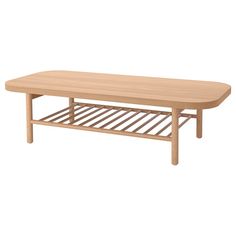 a wooden table that is sitting on a white background with no one around it or someone else