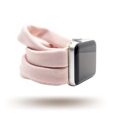 "Blush Pink Yoga Band™ for Women's Apple Watch, Fitbit Versa, & Samsung Galaxy Watch - Dót Outfitters Your search for the world's most comfortable watch bands ends here! Our Yoga Bands™ (patent pending) for Apple Watch, Fitbit Versa, and Samsung Galaxy Watch (see below for compatible Samsung watches) are made from a stretch knit fabric designed for ultimate comfort. These bands wick moisture and breathe in a way that traditional silicon and leather bands do not, allowing a close fit without Adjustable Pink Apple Watch Band For Everyday Use, Modern Pink Adjustable Watch Accessories, Modern Pink Apple Watch Band For Gift, Modern Pink Apple Watch Band As Gift, Modern Pink Apple Watch Band Gift, Pink Apple Watch Band With Bracelet Strap, Best Apple Watch Bands, Apple Watch Accessories Bands, Yoga Band