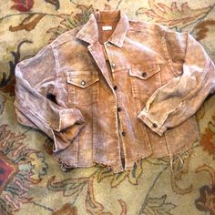 Nwt Wide Corduroy Jacket Is Unlined, Buttons Up With A Loose Fit. It Has A Raw Hem Except For Middle Of The Back (See Photo). The Color Is Dusty Rose/Tan-Ish. Great With Jeans! Brown Button-up Denim Jacket For Fall, Fall Washed Collared Outerwear, Fall Collared Washed Outerwear, Washed Collared Outerwear For Fall, Collared Washed Outerwear For Fall, Beige Corduroy Outerwear With Buttons, Fall Washed Button-up Outerwear, Spring Utility Corduroy Outerwear, Fall Washed Button-up Shacket