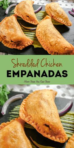 some fried chicken empanadas on a plate