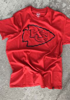 47 Kansas City Chiefs Red Pop Shadow Imprint Short Sleeve T Shirt - 48005873 Kansas City Chiefs Vinyl Shirts, Chiefs Vinyl Shirt, Chiefs Cricut Shirt, Diy Kc Chiefs Shirt, Red Fan Apparel T-shirt With Sublimation Print, Red Crew Neck Top With Sublimation Print, Red Sublimation Print Fan Apparel T-shirt, Red T-shirt With Sublimation Print And Relaxed Fit, Sporty Red T-shirt With Sublimation Print