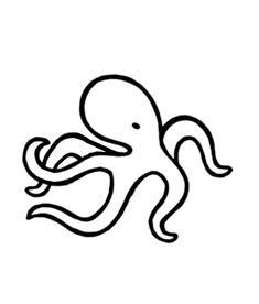 an octopus is swimming in the water