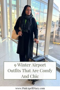 Discover the ultimate chic winter travel outfits with my latest winter vacation fashion blog post featuring 9 stylish plane outfits for winter. From puffer jacket outfits for women to winter wide leg pants outfits, these chic winter airplane outfits ensure that you will look effortlessly put together while navigating the airport. Click the link to read more today and discover 9 chic and comfy winter airport outfits! Jackets With Wide Leg Pants, Comfy Plane Travel Outfit, Airport Travel Outfits Winter, Airport Outfit 2024, Airport Outfits For Women, Winter Airport Outfit, Outfits To Wear On A Plane, Travel Outfit Winter, Work Travel Outfit