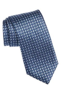 Subtle patterning brings understated distinction to a tie that's crafted from Italian silk jacquard and styled to complement any formal or semiformal look. 100% silk Spot clean Made in Italy Elegant Patterned Ties For Formal Occasions, Elegant Formal Patterned Ties, Blue Silk Suit And Tie Accessories For Work, Blue Silk Suit And Tie Accessories For Office, Blue Silk Tie For Workwear, Blue Silk Ties For Work, Elegant Patterned Ties For Semi-formal Occasions, Patterned Silk Ties For Business, Patterned Silk Suit And Tie Accessories For Business