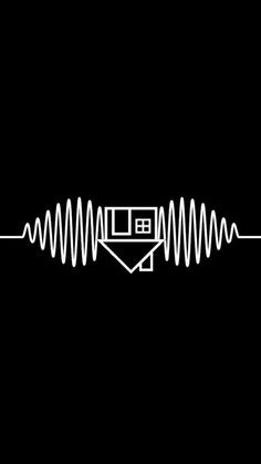 a black and white image of a sound wave