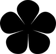 a four leaf clover silhouetted against a white background