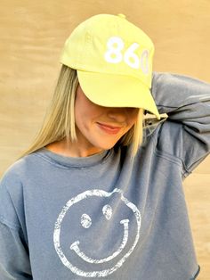 It’s a party in the 860! Adjustable back strap Shell 100% cotton Lining 100% nylon Retro Summer Cotton Baseball Cap, Retro Cotton Summer Baseball Cap, Retro Cotton Baseball Cap For Everyday, Trendy Fitted Cotton Hat, Back Strap, Accessories Hats, Plaid, Yellow, Hats