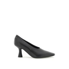 Pumps By Mm6 Made Entirely Of Smooth Leather With A Covered Flared Heel And Logo 6 Embossed At The Base. Iconic Contrast Stitching On The Back. Leather Sole.Material: 100% LhMade In: ItaliaColor: BlackCollection: Fall - Winter 2022S59wl0097 P2451 Modern Black Court Shoes With Square Toe, Modern Calf Leather Court Shoes With Round Toe, Modern Calf Leather Court Shoes For Office, Modern Calf Leather Court Shoes With Reinforced Heel, Modern Court Shoes With Reinforced Heel In Calf Leather, Modern Black Calf Leather Court Shoes, Modern Calf Leather Court Shoes For Business, Modern Black Court Shoes With Sculpted Heel, Modern Black Court Shoes With Almond Toe