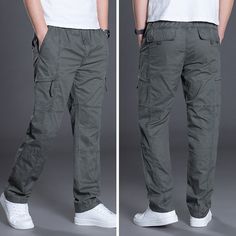 Autumn Fashion Men, Straight Joggers, Military Color, Casual Pants Style, Slack Pants, Zipper Pants, Men Pants, Mens Fashion Fall, Pants Casual