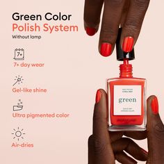 3 Green nail polishes of your choice - create your own trio at a great price! One color is never enough! 🌈 Option to add: a gold printed gift box 🎁 Have more than 3 favourite colours ?✨ Discover our Customisable Rainbow Green (https://us.manucurist.com/products/green-customizable-5-pack) 🌈 Flash Series, Red Anemone, Give Me Five, Green Polish, Green Nail Polish, Green Nail, Shine Nails, The Time Machine, Red Pomegranate