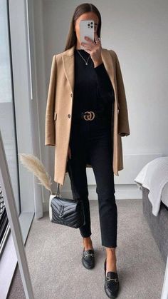 Gucci Belt Outfit, Casual Classy Outfits, Outfit Chic, Mode Casual, Looks Street Style, Looks Black