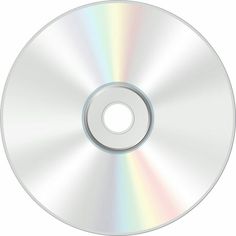 an image of a cd that is white and has rainbows on the disc cover