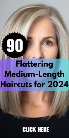 Refresh your style with these fabulous medium-length hairstyles for women over 40. From chic layers to trendy cuts, find the perfect look to elevate your everyday glam! #Over40Style #MediumLengthHair #FreshLooks Blond Hairstyles Medium Length, Shoulder Length No Layers, Medium Length Hair Styles No Layers, Medium Length Bob Thick Hair, Blond Mid Length Hair With Layers, Hairstyles For Women Medium Length Hair, Shoulder Length For Women Haircuts, Hair Styles For Blonde Medium Length, Shoulder Length Hair For Women In 40s