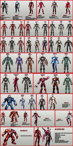 an image of the different types of action figures in this video game info sheet, which includes