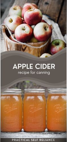 apples cider recipe for canning by practical self reliance