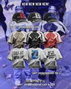 an advertisement for the new baseball cap and t - shirt design contest is shown in this image