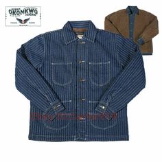 Men Railroad Denim Jacket Vintage Worjer Striped Jean Jacket Winter Fleece Coats Product Description Package includes: 1 Mens Denim Jacket Feature: Brand new & Top quality. Material: 100% cotton,denim Ling: 40% wool, very warm Fashion cut, fit your figure, practical as well as popular. Note: 1.Actual fabric colors may vary slightly from online colors due to variations in screen color settings. 2.The size is Asian size ,usually is smaller than normal US/UK/RU/EU/AU size. Each size's parameter Winter Denim Outerwear With Double-needle Sleeve, Outdoor Denim Jacket With Patch Pockets And Long Sleeves, Outdoor Cotton Denim Jacket With Patch Pockets, Cotton Denim Jacket With Patch Pockets For Outdoor, Retro Fall Cotton Outerwear, Cotton Denim Jacket For Workwear In Winter, Winter Cotton Denim Jacket With Long Sleeves, Winter Cotton Long Sleeve Denim Jacket, Winter Long Sleeve Cotton Denim Jacket