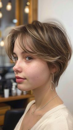 30 Short Hairstyles for Round Face Glow Very Short Female Haircuts, Short Hair Mullet Woman, Feminine Short Hair, 2024 Haircut, Layered Pixie Cut, Short Hair Cuts For Round Faces, Bold Women