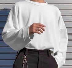 Ivory Aesthetic, Softboy Aesthetic, Outfit Outer, Casual Man, Fashion Kpop, Sheer Sweater, Boys Wear, Men Fashion Casual Outfits