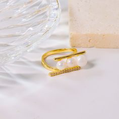 Natural Freshwater Little Pearl Open Ring Woman Minimalism Art Luxury Jewelry Bridesmaid Gifts Minimalism Art, Jewelry Bridesmaid, Minimal Art, Open Ring, Gifts Wedding, Luxury Jewelry, Bridesmaid Gifts, Women Rings, Fresh Water