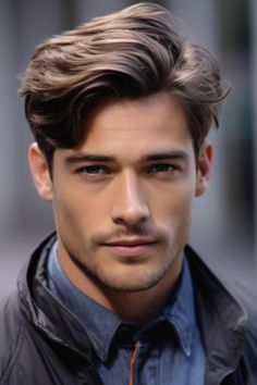 Long Face Men Hairstyles, Coarse Hair Men Haircuts, Man Side Part Haircut, Classic Man Hairstyle, Mens Side Part Hairstyles Medium, Classic Hairstyle Men, Hảir Cut For Men Medium, Long Hair Long Face Shape, Back Side Hairstyle Men