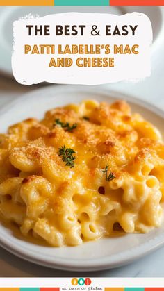 the best and easy pati labelle's mac and cheese recipe on a plate