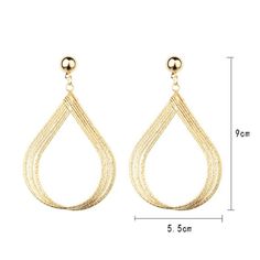 These Large Teardrop Gold Drop Dangling Earrings is a great way to make a Simple, Elegant and Bold statement. Measurements: Material: Zinc Alloy, Gold Plated Who is this for: Women who aren't afraid of Large bold statement earrings! Delivered to your home in an elegant gift box Dangling Earrings, Simple Elegant, Elegant Gift, Statement Earrings, Zinc Alloy, Dangle Earrings, Gold Plate, Gift Box, Plating