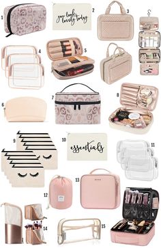 the ultimate travel bag guide for women in pink, white and black with text overlay