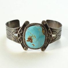 Old Navajo Blue Gem Turquoise Sterling Cuff Bracelet Handmade Native America by redroselady on Etsy Southwestern Blue Cuff Jewelry, Southwestern Blue Cuff Bracelet As Gift, Turquoise Stamped Cuff Bangle Bracelet, Turquoise Stamped Cuff Bracelet Bangle, Artisan Turquoise Engraved Bracelets, Artisan Turquoise Engraved Bracelet, Adjustable Blue Engraved Cuff Bracelet, Bohemian Blue Cuff Bracelet, Stamped Turquoise Cuff Bracelet Gift