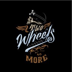 the logo for two wheels, no more